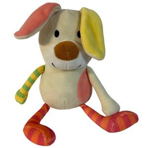 Playtive Junior Multi Color Puppy Dog 13" Soft Plush Cuddly Teddy Animal RARE